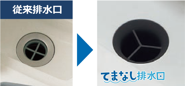 てまなし排水口